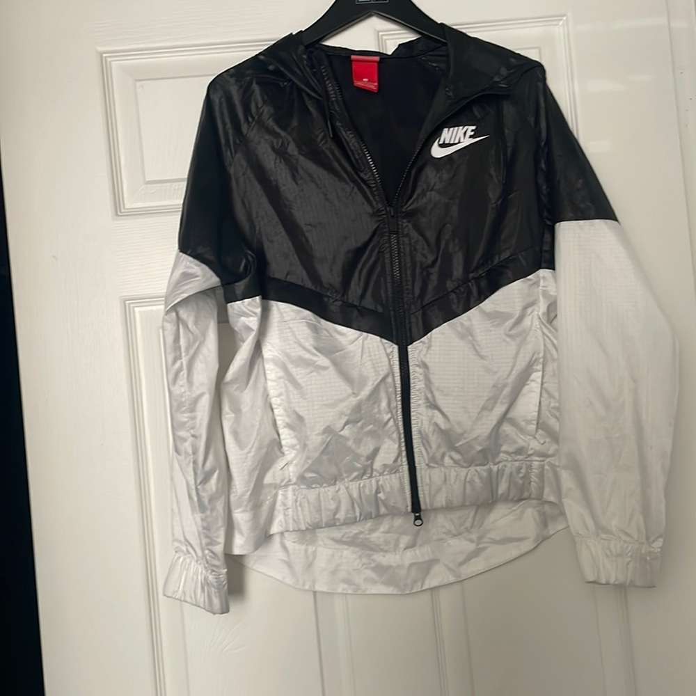 Nike Black and White Windbreaker